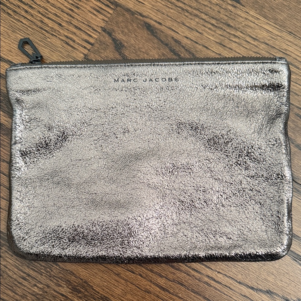 Marc Jacobs Metallic Silver Clutch